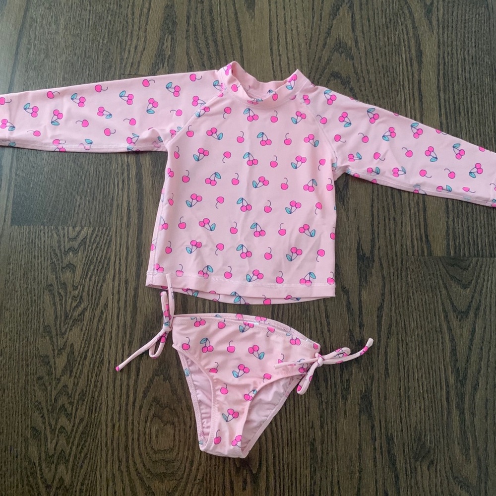 Egg New York Cherry Print Rashguard 2 Piece